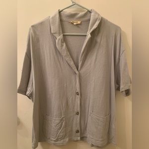 Madewell Blue Button-down Blouse M